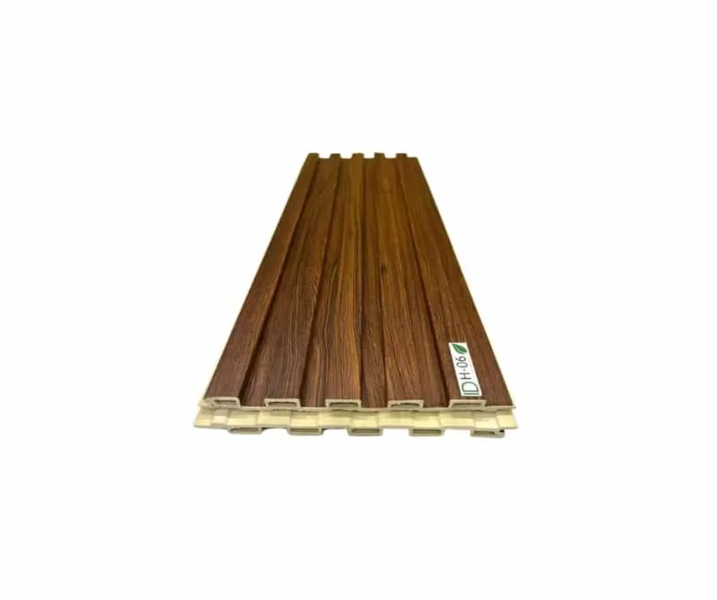 Tấm Ốp Lam Sóng H06 – Lam Nhựa Giả Gỗ 5 Sóng Thấp