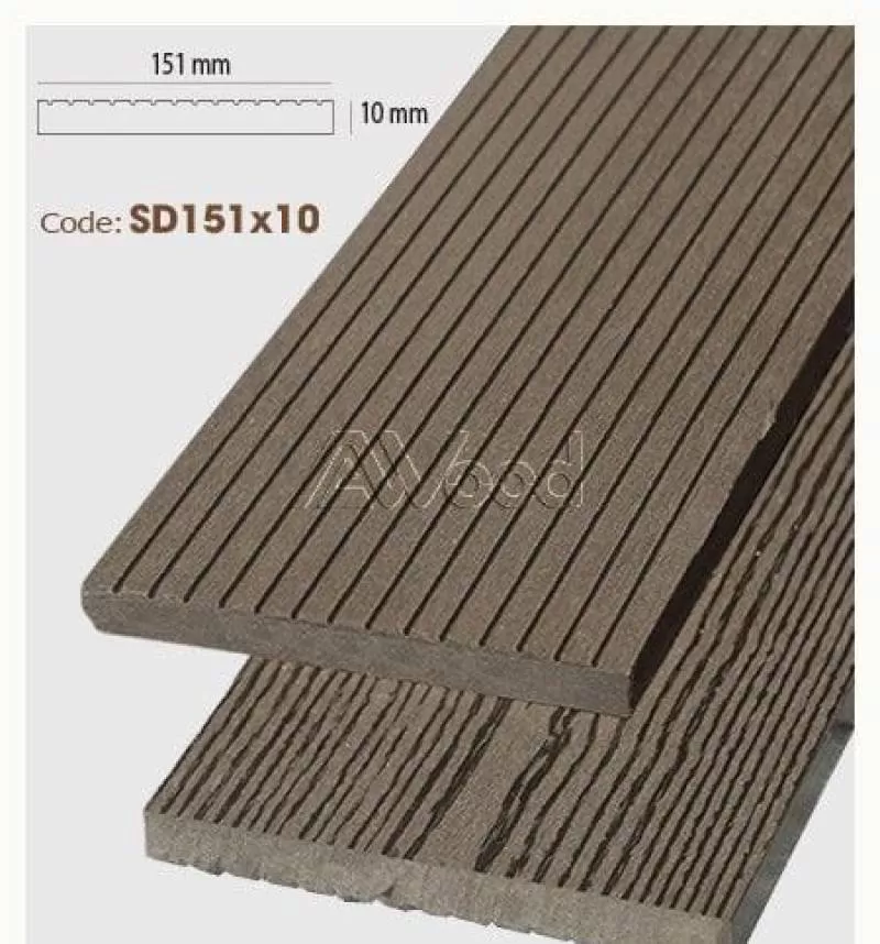 Gỗ Nhựa Ốp Tường AWood-SD151x10-coffee 