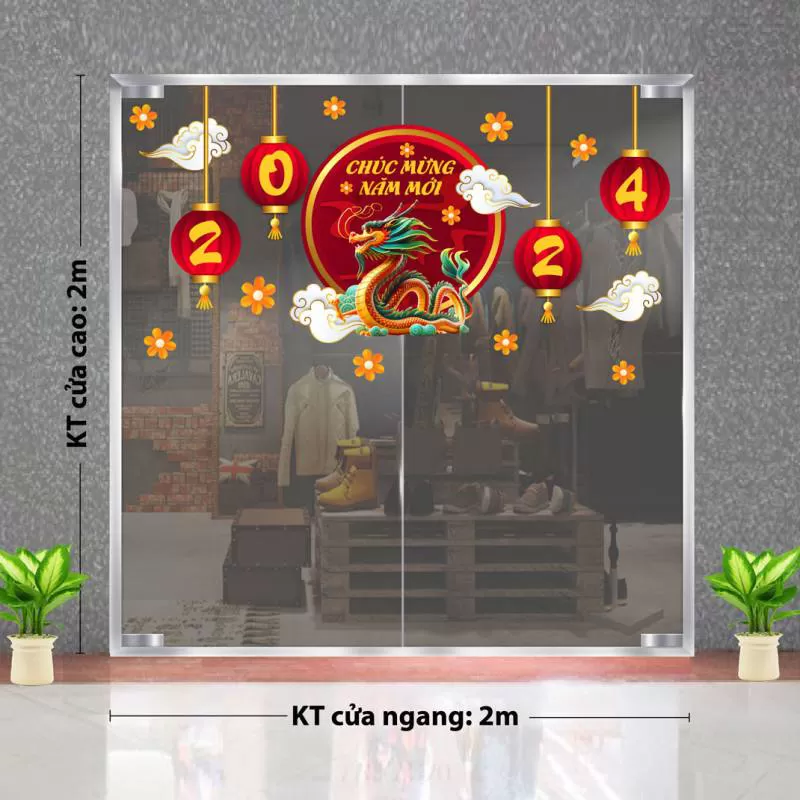 ĐỊA CHỈ BÁN DECAL TRANG TRÍ TẾT BÌNH PHƯỚC