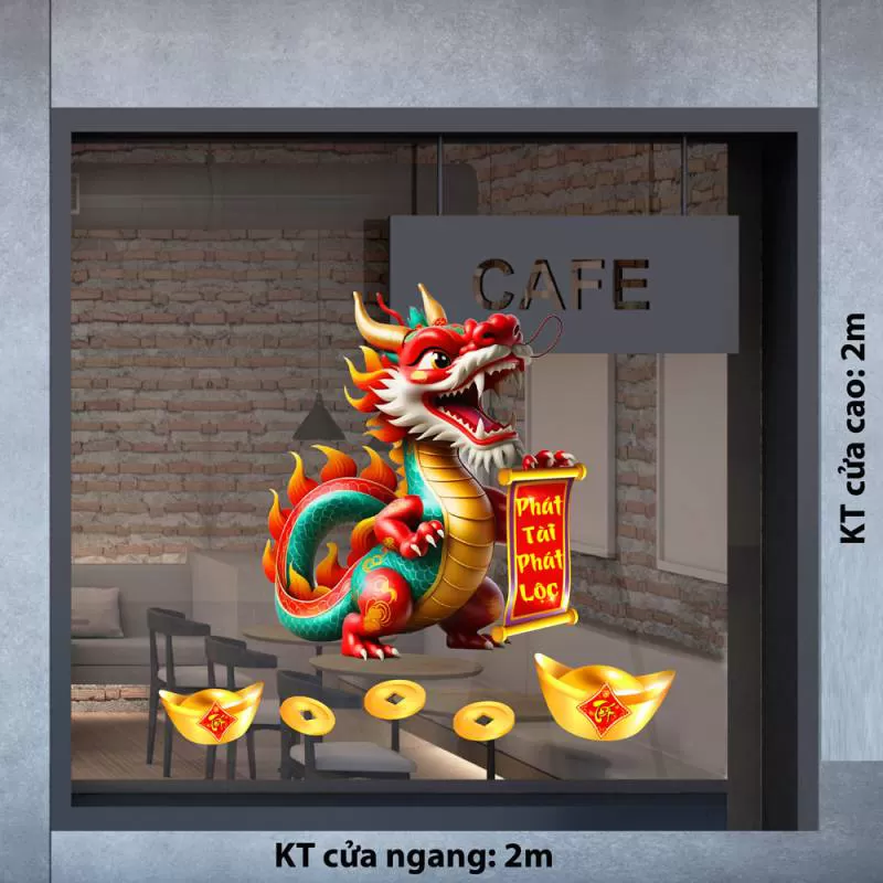 ĐỊA CHỈ BÁN DECAL DÁN KÍNH TRANG TRÍ TẾT DƯƠNG ĐÔNG PHÚ QUỐC