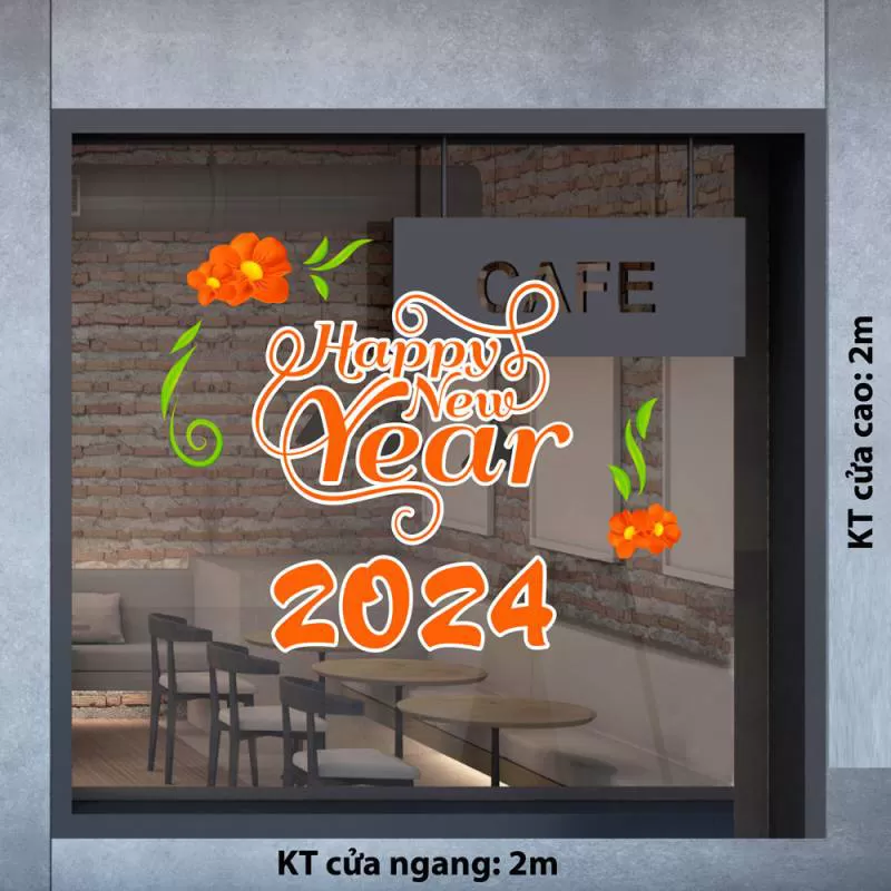 ĐỊA CHỈ BÁN DECAL DÁN KÍNH TRANG TRÍ TẾT KIÊN GIANG