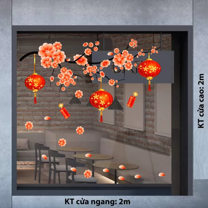 SHOP BÁN DECAL TRANG TRÍ TẾT TP VĨNH LONG