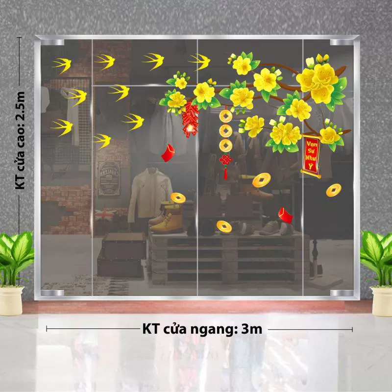 TRANG TRÍ TẾT MAI VÀNG NỞ RỔ ĐÓN XUÂN SANG 2