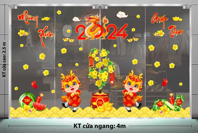 ĐỊA CHỈ BÁN DECLA DÁN KÍNH TRANG TRÍ TẾT KIÊN GIANG PHÚ QUỐC