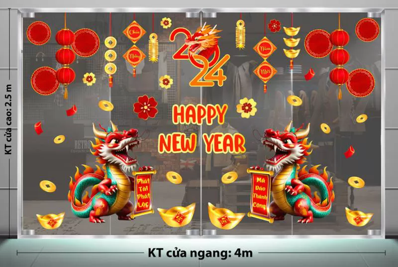 ĐỊA CHỈ BÁN DECAL TRANG TRÍ TẾT NĂM CĂN CÀ MAU