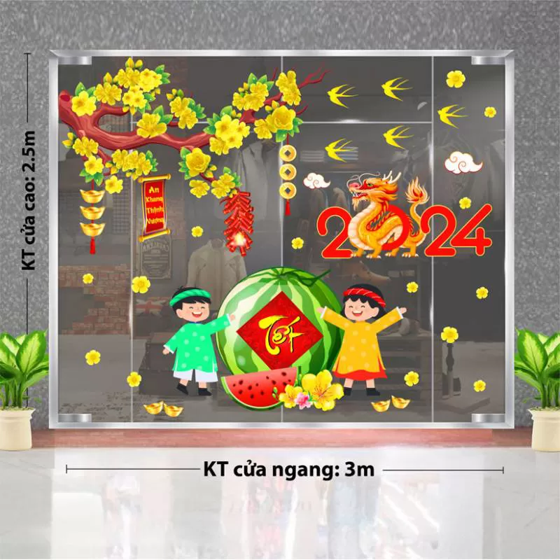 SHOP BÁN DECAL TRANG TRÍ TẾT QUẬN 6