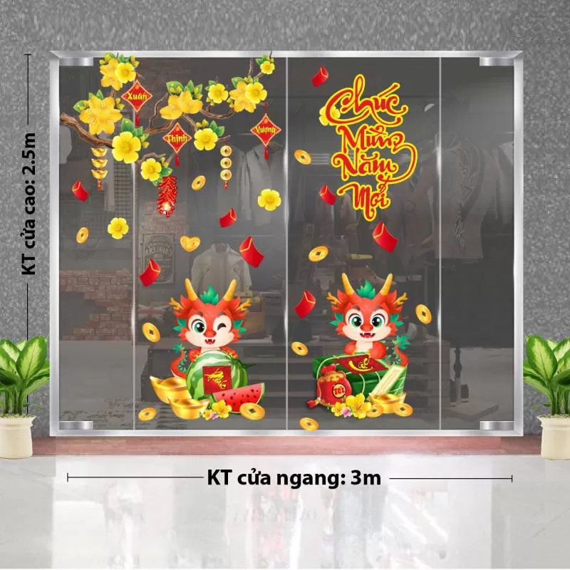 SHOP BÁN DECAL TRANG TRÍ TẾT BÀ RỊA VŨNG TÀU