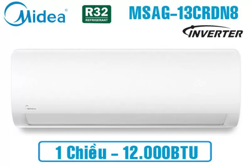 Midea MSAGII-13CRDN8, Điều hòa Midea 12000BTU 1 chiều inverter gas R32