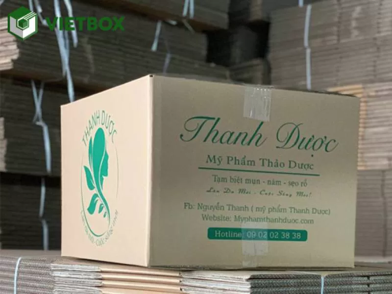 Thùng carton đựng mỹ phẩm Thanh Dược
