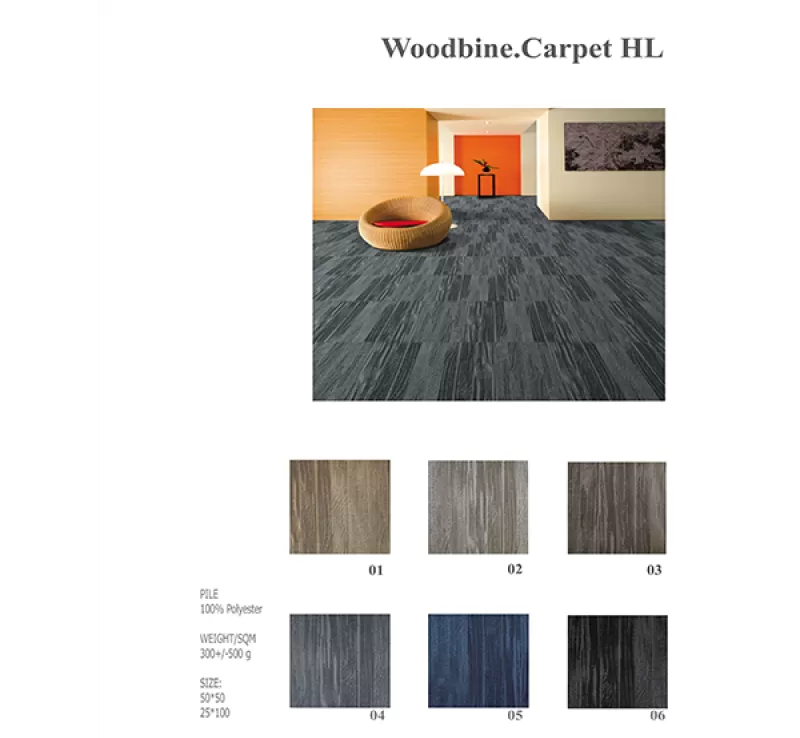 THẢM VĂN PHÒNG WOODBINE CAO CẤP