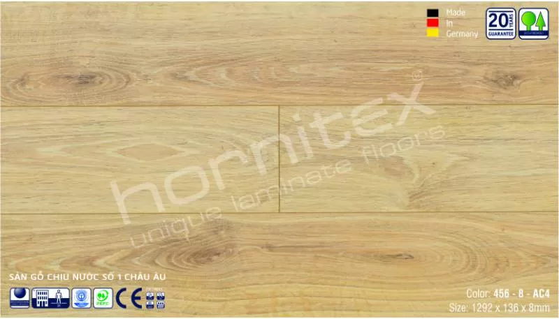 Sàn gỗ Hornitex 456-8mm