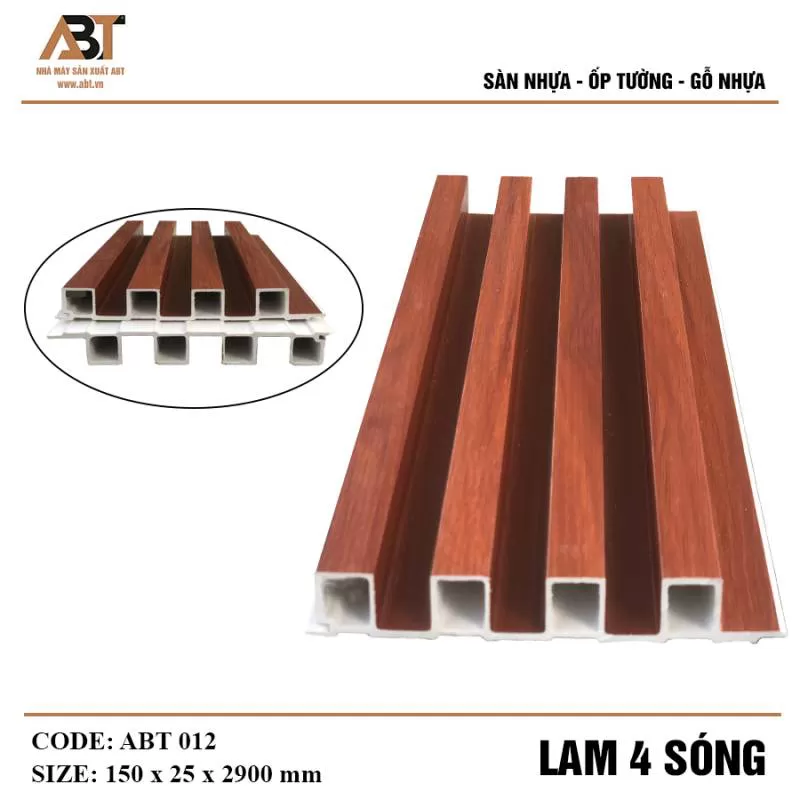 Lam 4 sóng ABT 012 - có phim (150*25*2900mm)