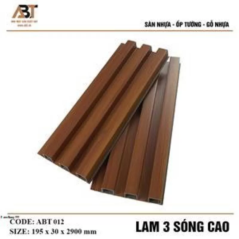 Lam 3 sóng CAO - ABT 012 - có phim (KT195*30*2900mm)