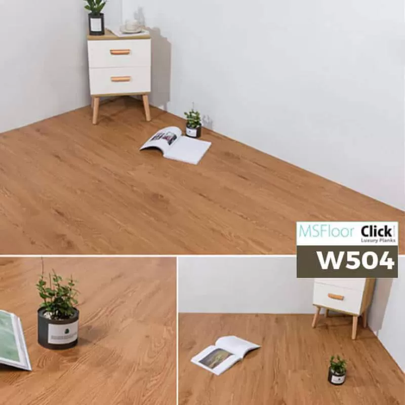 Sàn Nhựa Giả Gỗ Dán Keo MSfloor W504 - Sàn Nhựa Tự Dán Giá Rẻ 