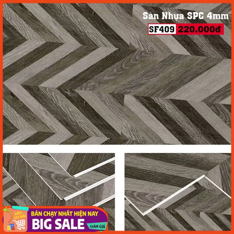 Sàn Hèm Khóa Sunfloor 4mm 409