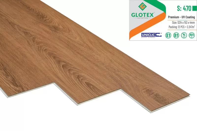 Sàn Hèm Khóa 4mm Glotex S470