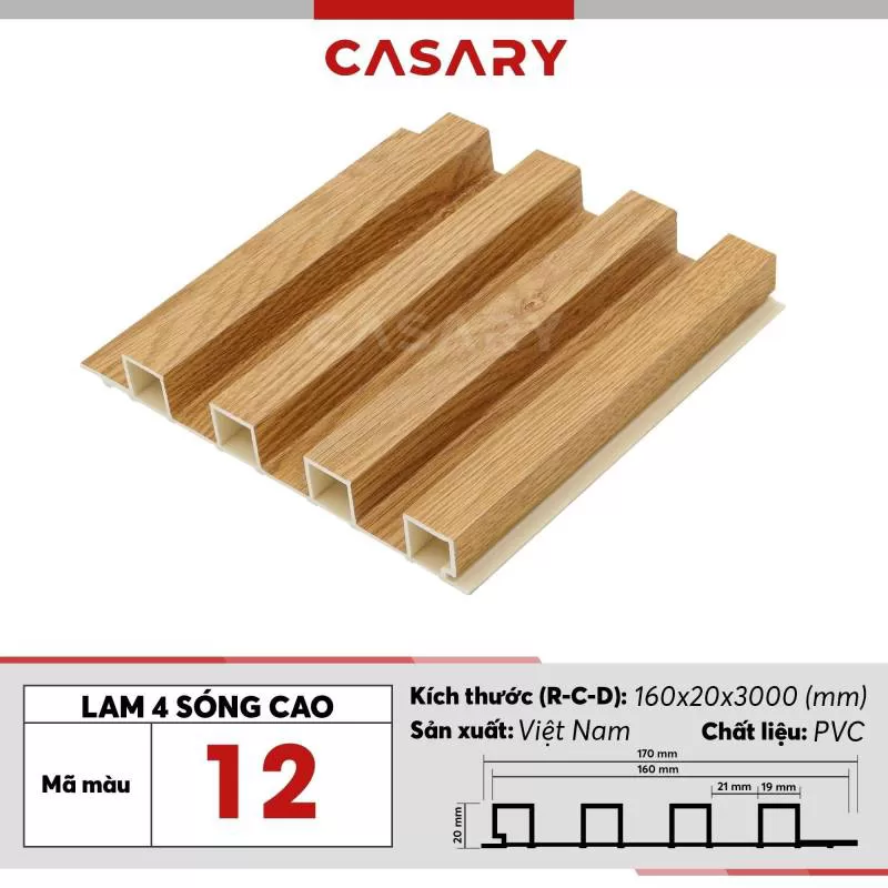 Tấm Ốp Lam 4 Sóng Cao Casary – 12