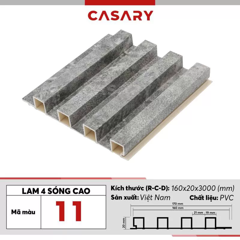 Tấm Ốp Lam 4 Sóng Cao Casary – 11