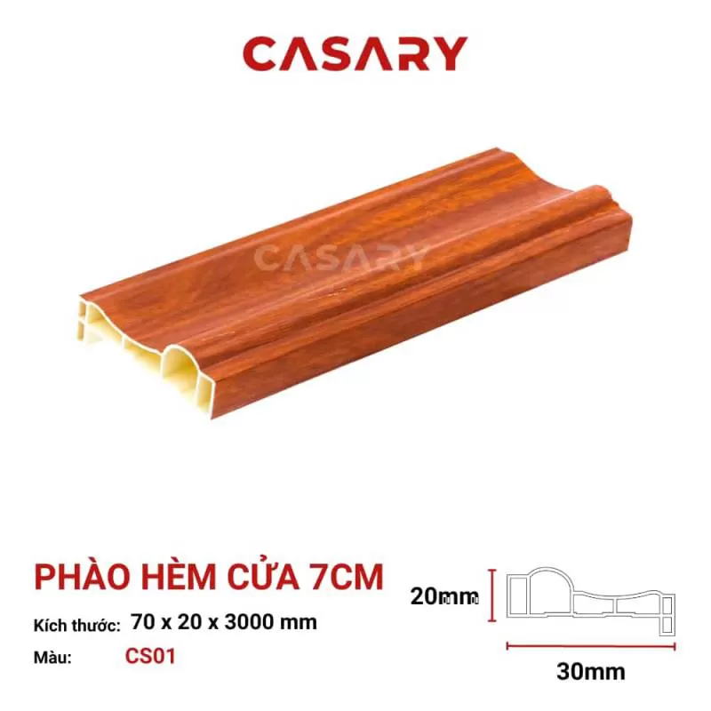 Phào Hèm Cửa 7cm Casary – CS01 
