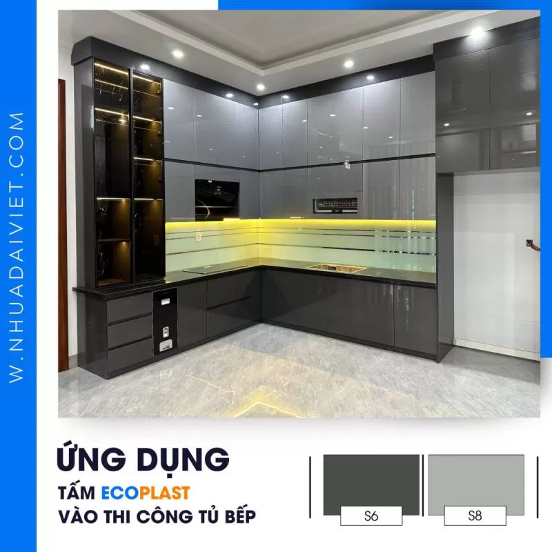 Tủ Bếp Nhựa Ecoplast – TBDV026