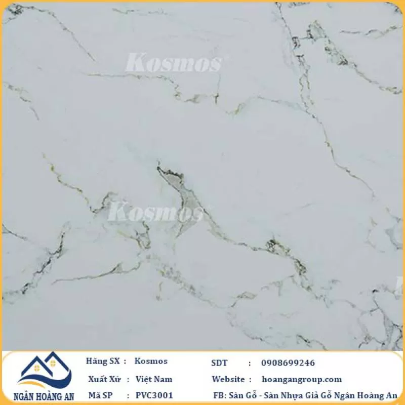 Tấm Nhựa Ốp Tường PVC Giả Đá Kosmos PVC3001 Tại Bà Rịa Vũng Tàu