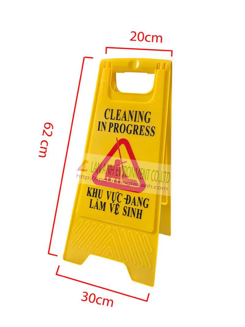 Biển báo khu vực đang làm vệ sinh chữ A - Chất lượng, chính hãng, giá rẻ 