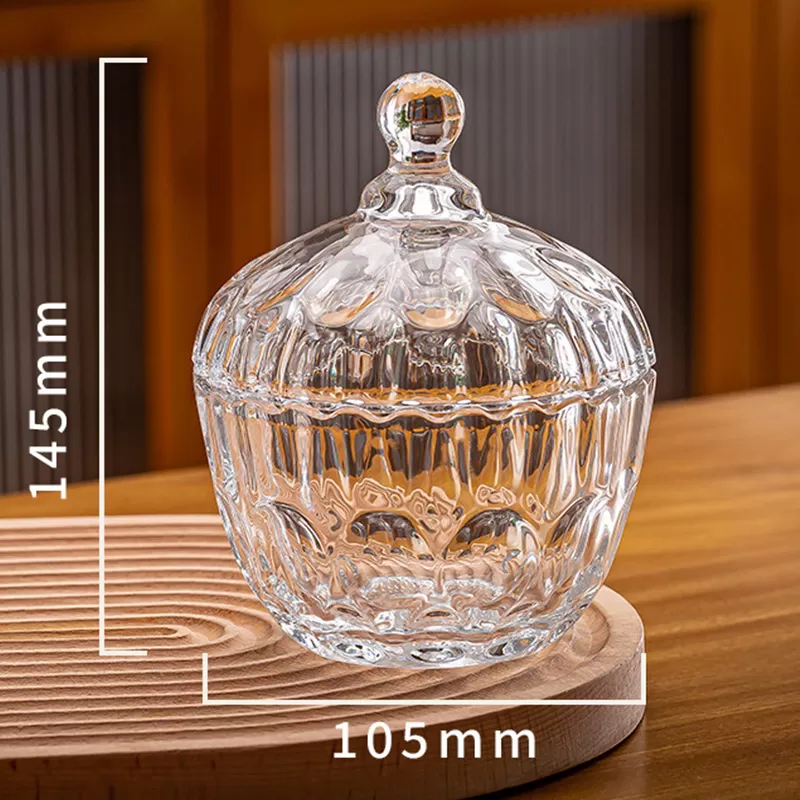 Hũ mứt thủy tinh đựng hạt 1064 sang trọng, hũ mứt Tết 2024