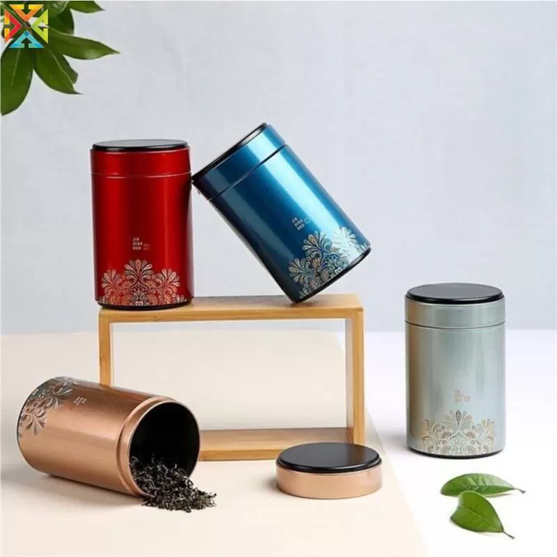 Hộp đựng trà Tròn cao cấp, hộp thiếc đựng trà giá rẻ