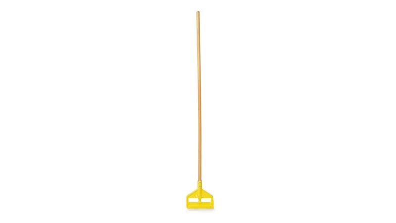 Cán cây lau sàn ướt kèm kẹp giẻ cán gỗ Rubbermaid