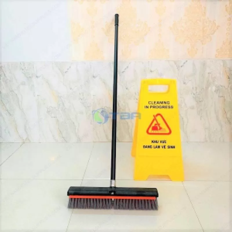 Chổi chà sàn gạt nước đa năng bản 45cm cán dài