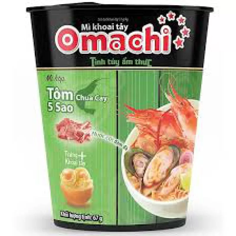 Giá Mì Ly Omachi Tôm Chua Cay - Nhà phân phối hàng tiêu dùng Trường Hưng