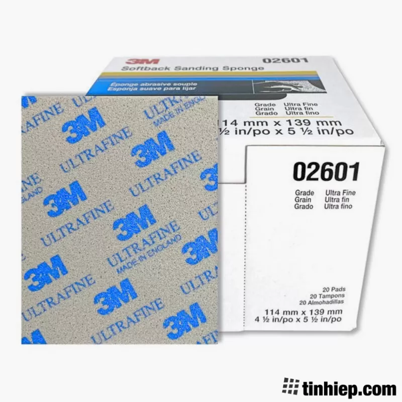 Nhám xốp 1 mặt 3M 02601 Utrafine #800/1000