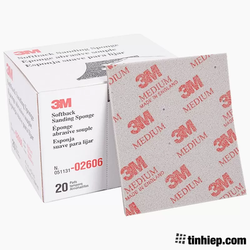 Nhám xốp 1 mặt 3M 02606 Medium #120/180