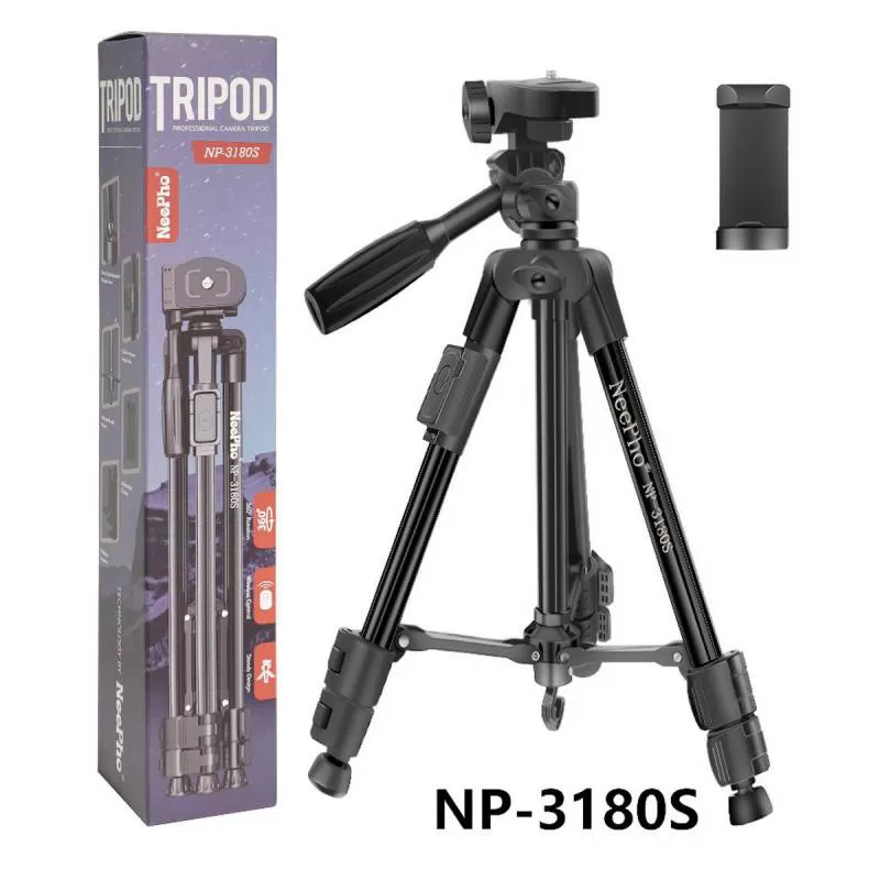 Giá Đỡ Tripod 3 Chân Neepho Np-3180S Xoay 360 Độ Kèm Remote Tiện Dụng 