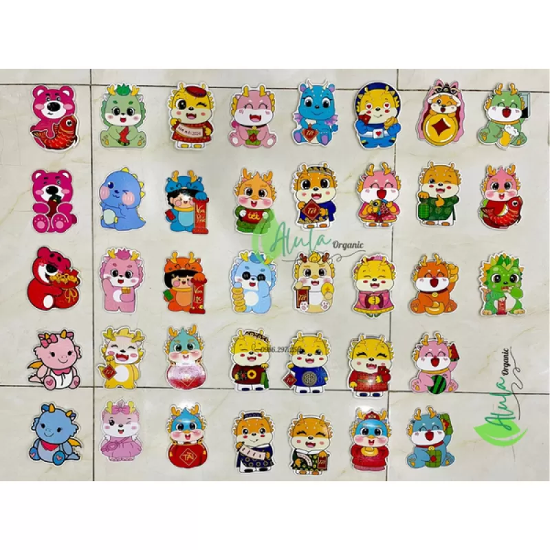 Set 10 Bao Lì Xì Trộn Nhiều Mẫu Gấu - Hoạt Hình Cute ( Thùng 900 Set )