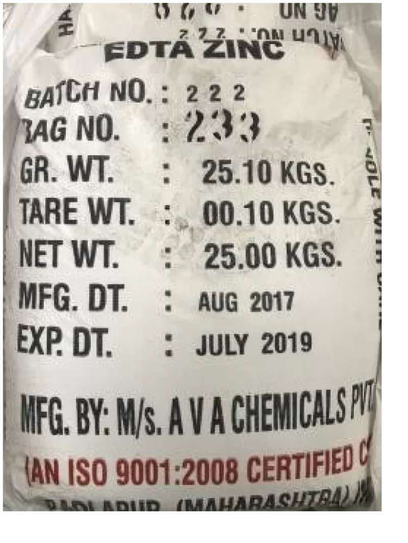 EDTA Zn 15