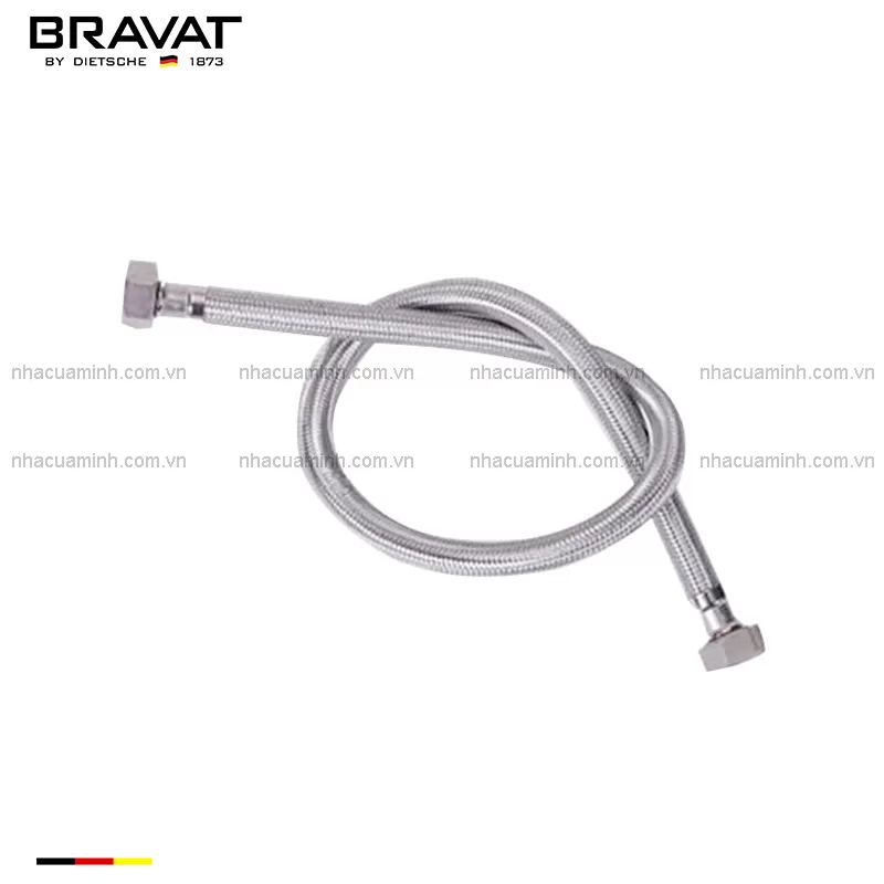 Dây cấp nước bồn cầu Bravat P61117C-ENG chính hãng 