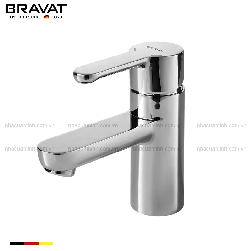 Vòi rửa mặt nóng lạnh Bravat F13783C-2-ENG gắn chậu 