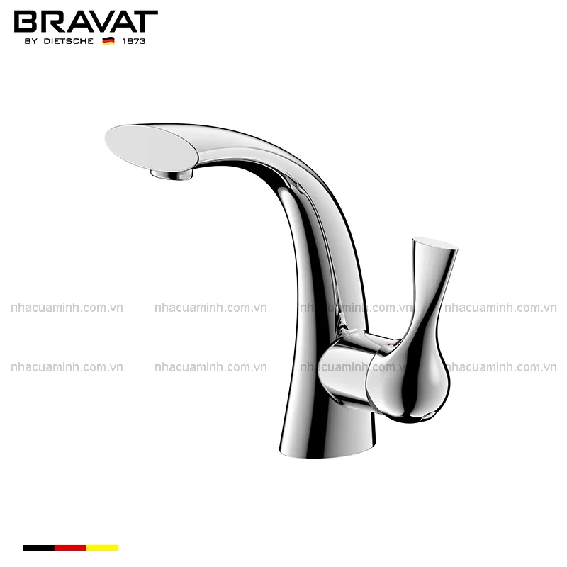 Vòi lavabo gắn chậu Bravat F14691C-1-ENG nóng lạnh 