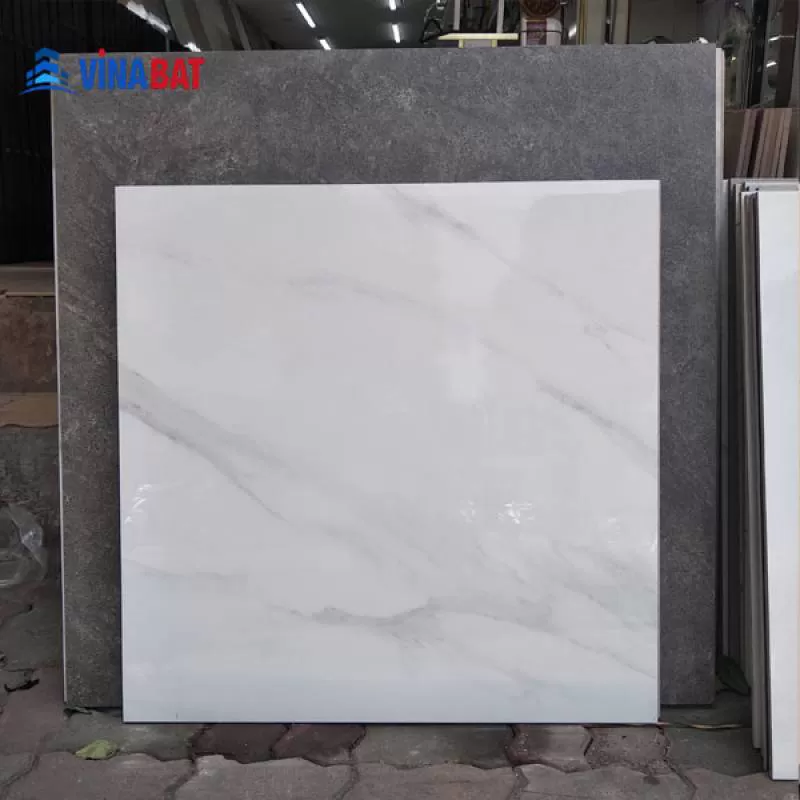 Gạch ốp lát Grand 80x80cm AMP88001 trắng khói siêu bóng