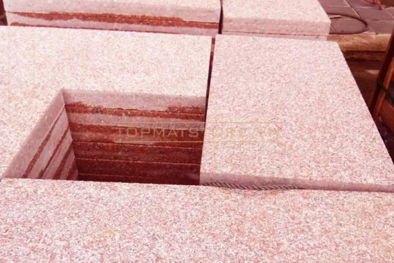 Đá granite đỏ Bình Định khò lửa 30x60x2cm 