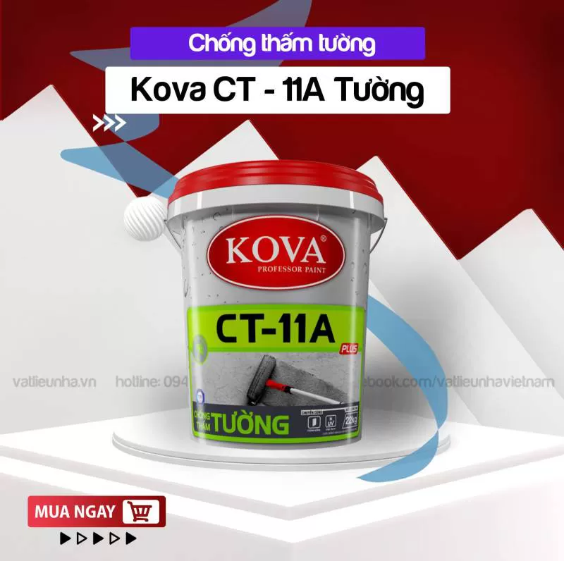 KOVA Chống Thấm Tường Cao Cấp KOVA CT-11A Plus Tường 