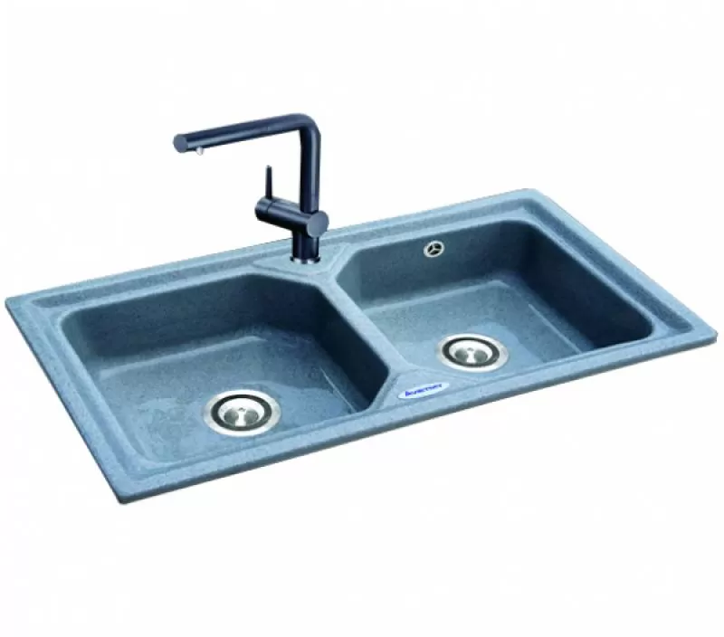 Chậu đá Việt Mỹ S2N-06, 2 hộc, 910 x 515 x 240 mm 