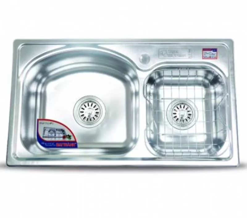 Chậu rửa Inox 304 DX42002 (ĐT82) Đại Thành, 860 x 450 x 210 mm