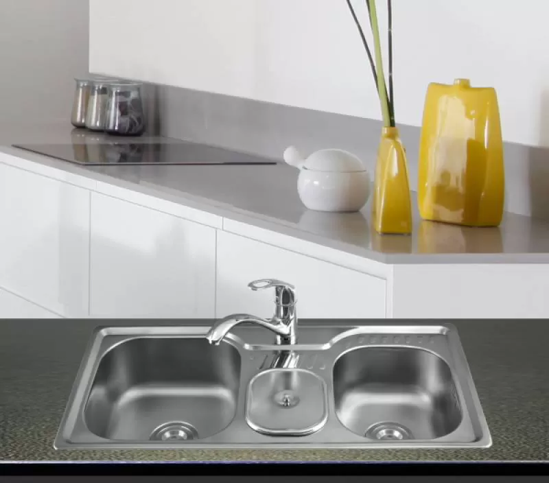 Chậu rửa inox 201 Sơn Hà SH3 H865, 865 x 420 x 185 mm 