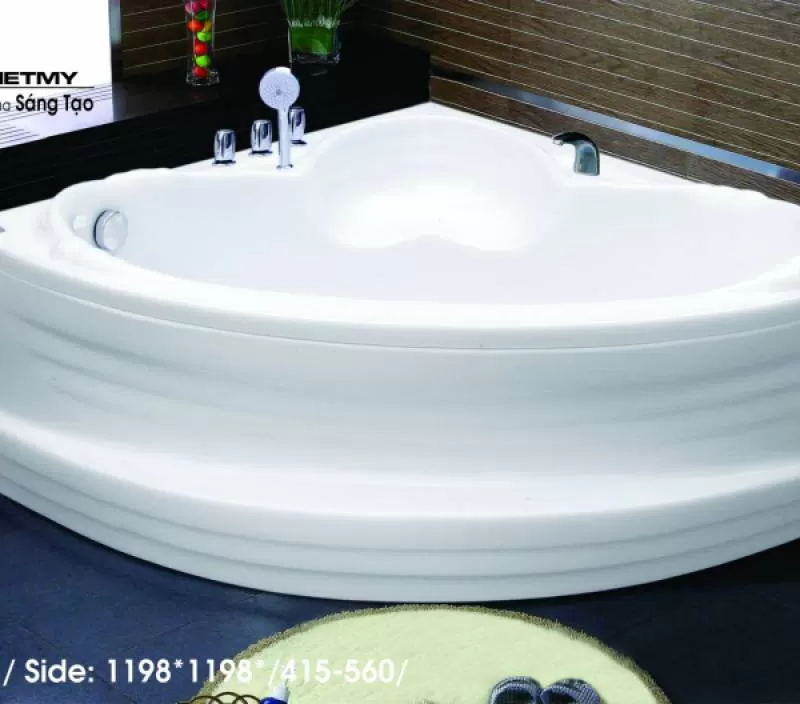 Bồn tắm góc Việt Mỹ 12Q - Có chế độ Massage 