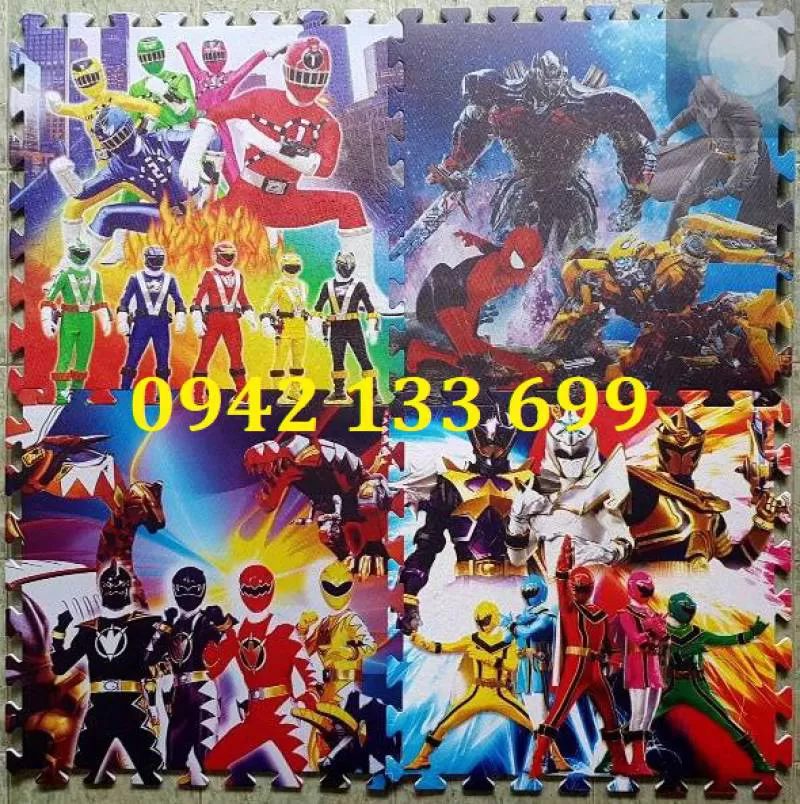 Thảm Cao Su Chống Trơn Hình Siêu Nhân 