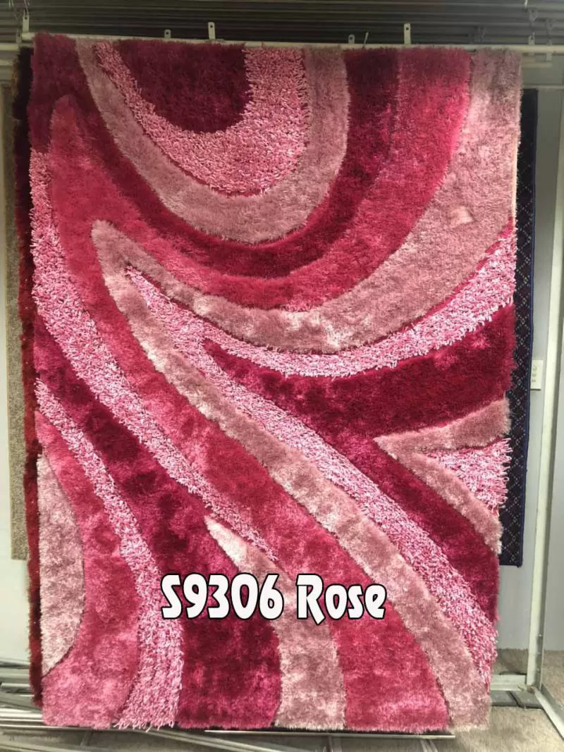 Thảm trang trí màu hồng S9306 Rose 1.6x2.3m