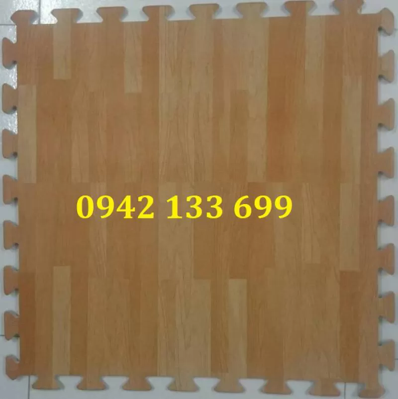 Thảm Cho Bé Tập Bò Hình Vân Gỗ 