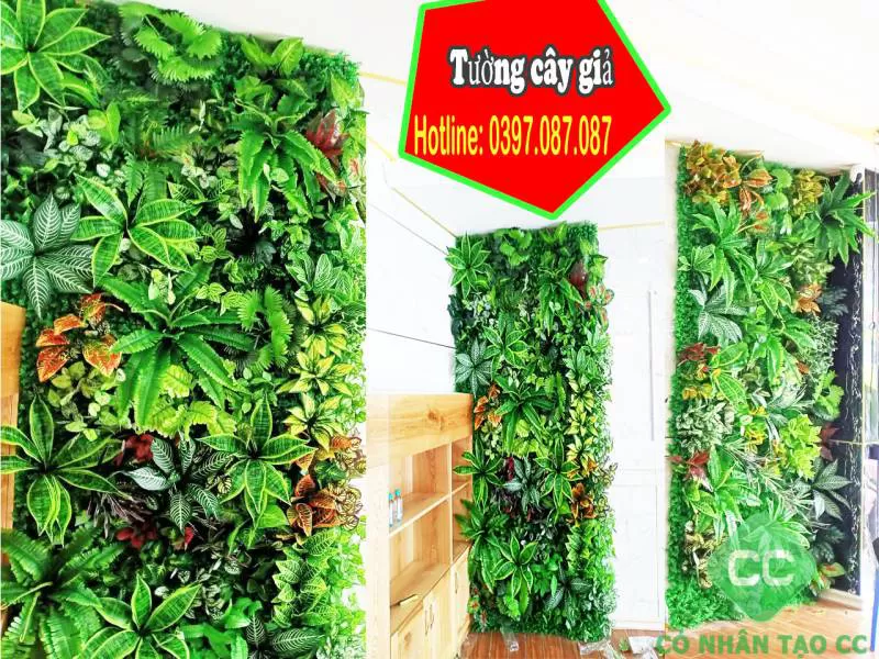 Thi công tường cây giả Thủ Đức HCM